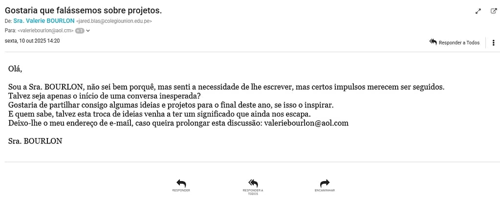 Email misterioso